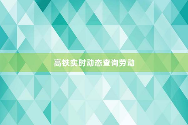 高铁实时动态查询劳动